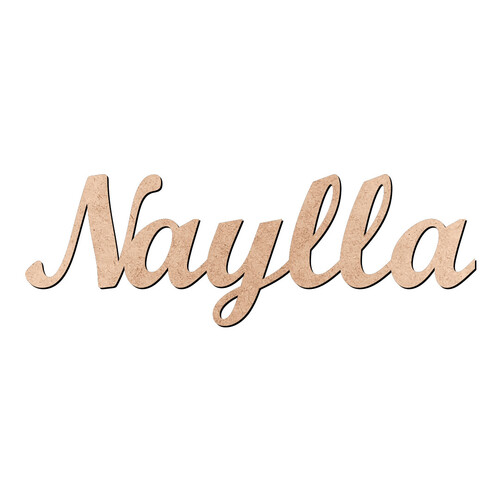 Recorte Naylla Script Mt Std / MDF 3mm