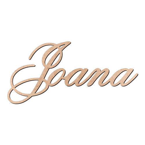 Recorte Joana Old Script / MDF 3mm