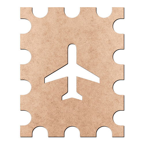Recorte Selo Avião / MDF 3mm