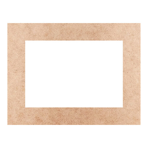 Recorte Moldura Ret 46 x 60 cm Borda 8 cm / MDF 3mm