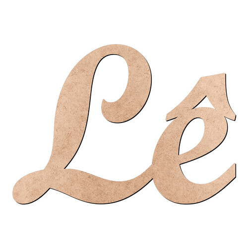 Recorte Lê Script Mt Std / MDF 3mm
