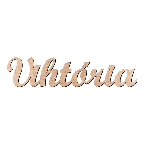 Recorte Vihtória Script Mt Std / MDF 3mm