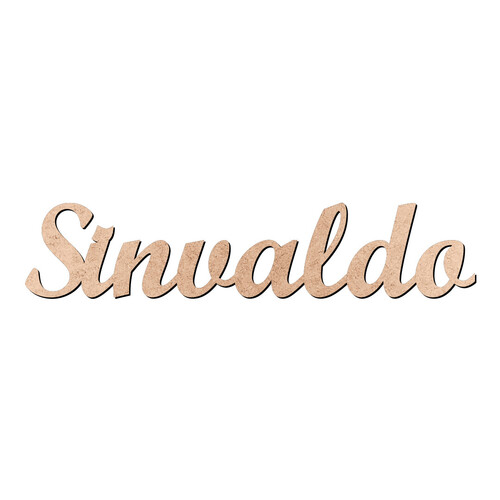 Recorte Sinvaldo Script Mt Std / MDF 3mm