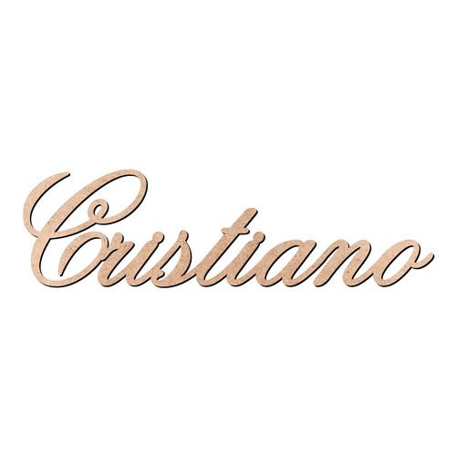 Recorte Cristiano Old Script / MDF 3mm