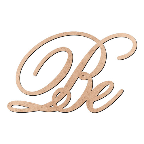 Recorte Be Old Script / MDF 3mm