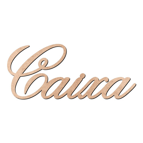 Recorte Caixa Old Script / MDF 3mm