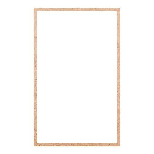 Recorte Moldura Ret 40 x 25 cm Borda 1 cm / MDF 3mm