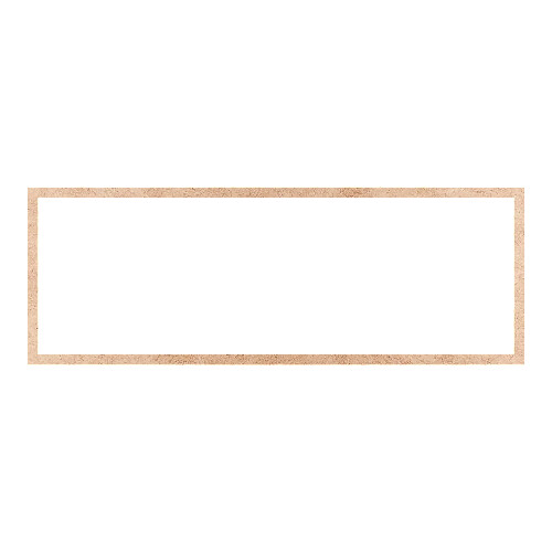 Recorte Moldura Ret 33 x 92 cm Borda 2 cm / MDF 3mm