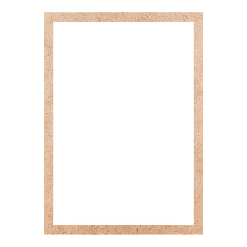 Recorte Moldura Ret 46 x 33 cm Borda 2 cm / MDF 3mm