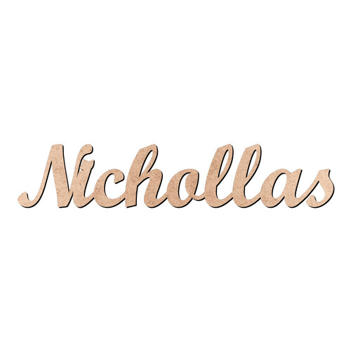 Recorte Nichollas Script Mt Std / MDF 3mm