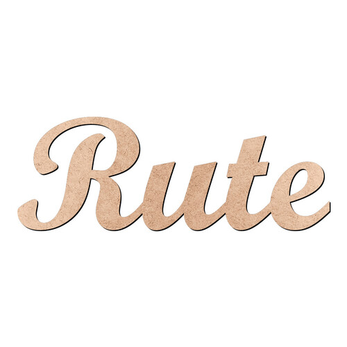 Recorte Rute Script Mt Std / MDF 3mm