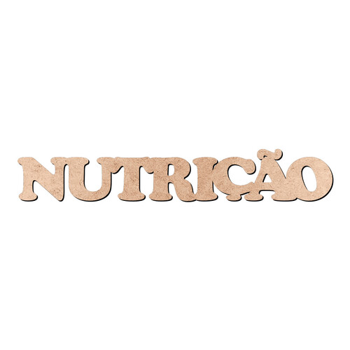 Recorte NUTRIÇÃO Cooper Black / MDF 3mm