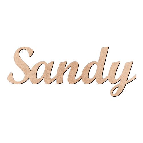 Recorte Sandy Script Mt Std / MDF 3mm