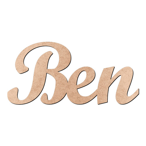 Recorte Ben Script Mt Std / MDF 3mm