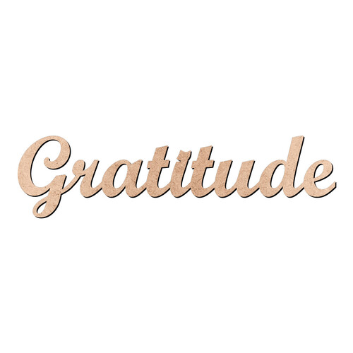 Recorte Gratitude Script Mt Std / MDF 3mm