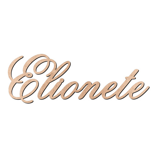 Recorte Elionete Old Script / MDF 3mm