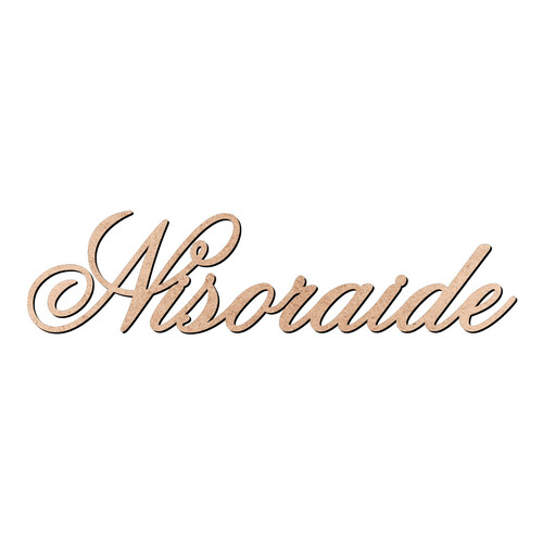 Recorte Nisoraide Old Script / MDF 3mm