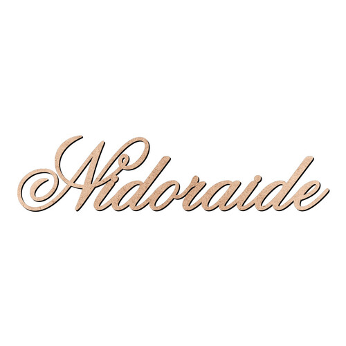 Recorte Nidoraide Old Script / MDF 3mm
