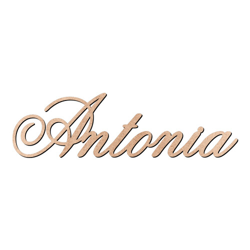 Recorte Antonia Old Script / MDF 3mm