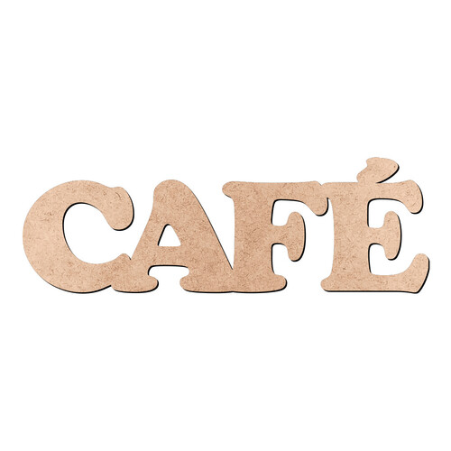 Recorte CAFÉ Cooper Black / MDF 3mm
