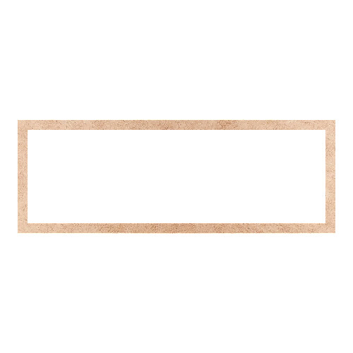 Recorte Moldura Ret 33 x 92 cm Borda 3 cm / MDF 3mm