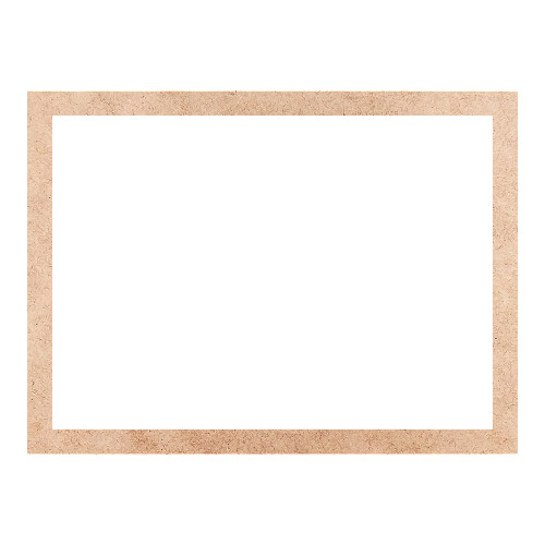 Recorte Moldura Ret 43 x 58 cm Borda 3 cm / MDF 3mm