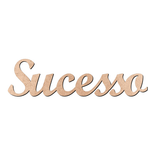 Recorte Sucesso Script Mt Std / MDF 3mm