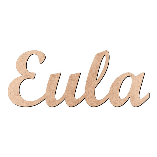 Recorte Eula Script Mt Std / MDF 3mm