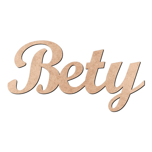 Recorte Bety Script Mt Std / MDF 3mm