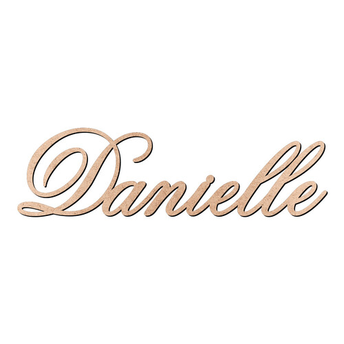 Recorte Danielle Old Script / MDF 3mm
