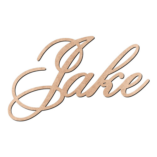 Recorte Jake Old Script / MDF 3mm