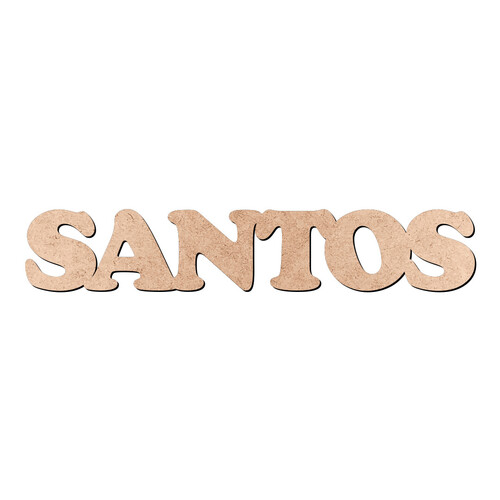 Recorte SANTOS Cooper Black / MDF 3mm