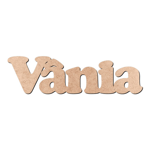 Recorte Vânia Cooper Black / MDF 3mm