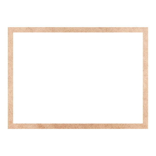 Recorte Moldura Ret 37 x 51 cm Borda 2 cm / MDF 3mm