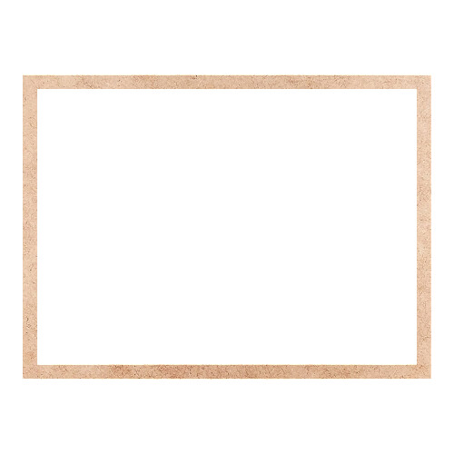 Recorte Moldura Ret 41 x 55 cm Borda 2 cm / MDF 3mm