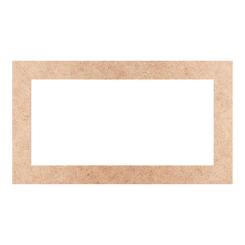 Recorte Moldura Ret 45 x 80 cm Borda 7 cm / MDF 3mm
