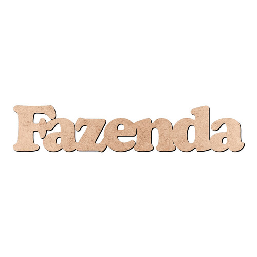 Recorte Fazenda Cooper Black / MDF 3mm