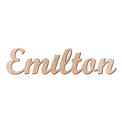 Recorte Emilton Script Mt Std / MDF 3mm