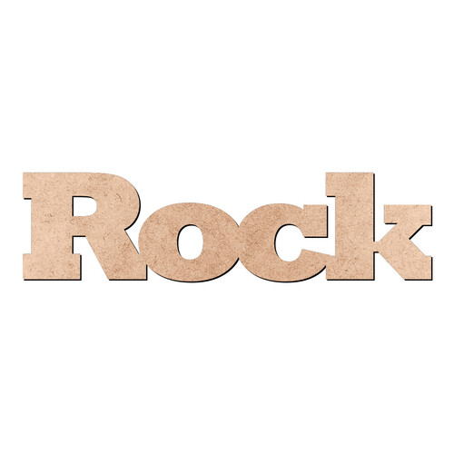 Recorte Rock / MDF 3mm