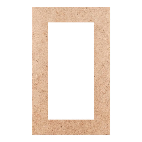 Recorte Moldura Ret 33 x 20 cm Borda 4 cm / MDF 3mm