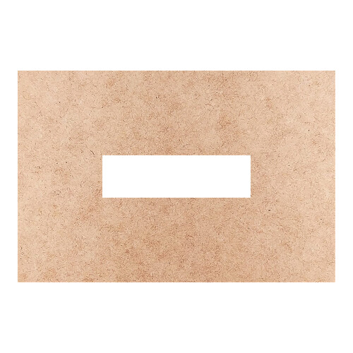 Recorte Moldura Ret 10 x 15 cm Borda 4 cm / MDF 3mm