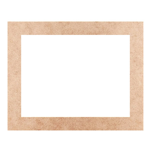Recorte Moldura Ret 8 x 10 cm Borda 1 cm / MDF 3mm