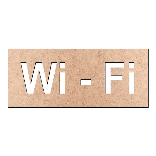 Recorte Plaquinha Wi Fi / MDF 3mm
