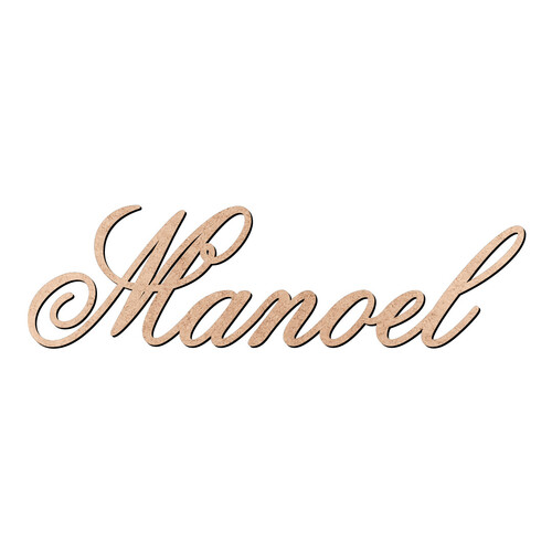 Recorte Manoel Old Script / MDF 3mm