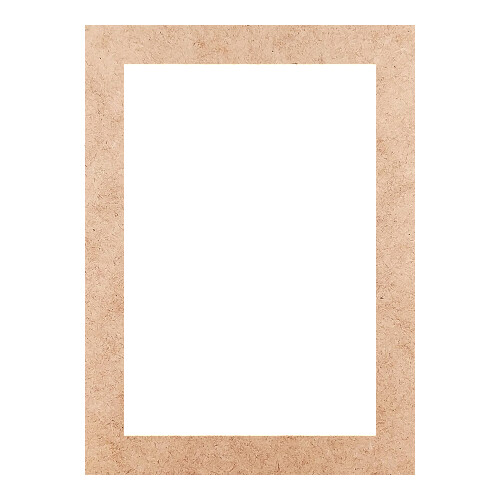 Recorte Moldura Ret 34 x 25 cm Borda 3 cm / MDF 3mm