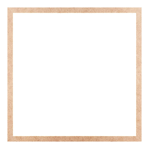 Recorte Moldura Quadrada 24 cm Borda 1 cm / MDF 3mm