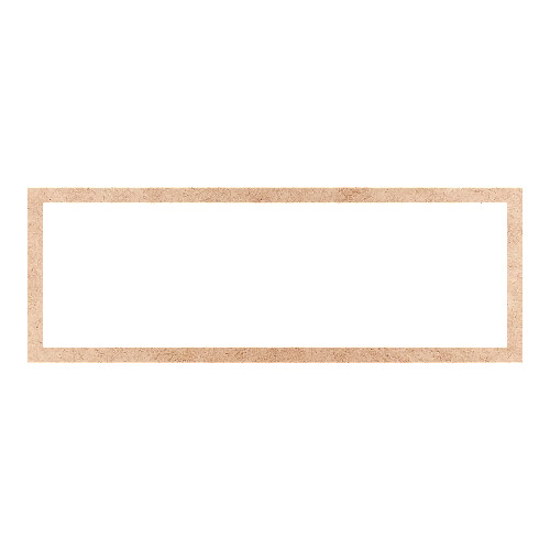 Recorte Moldura Ret 33 x 93 cm Borda 3 cm / MDF 3mm