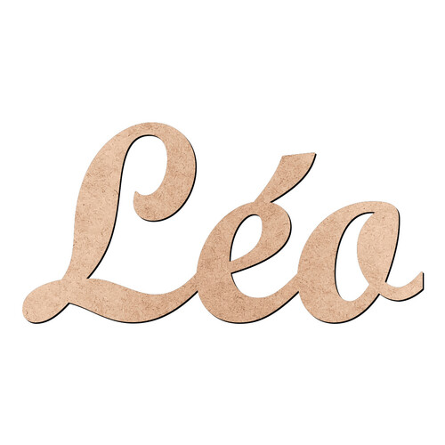 Recorte Léo Script Mt Std / MDF 3mm