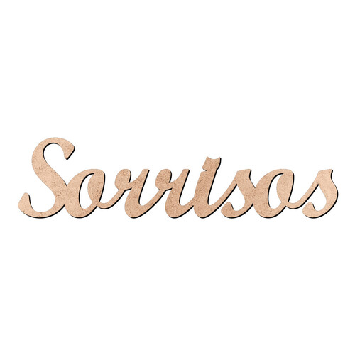 Recorte Sorrisos Script Mt Std / MDF 3mm
