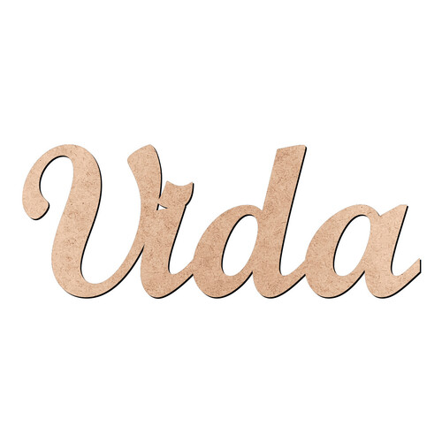Recorte Vida Script Mt Std / MDF 3mm